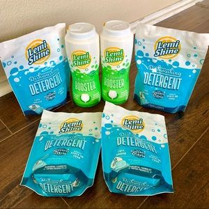 (6) Lemi Shine Dish Detergent & Booster NIB